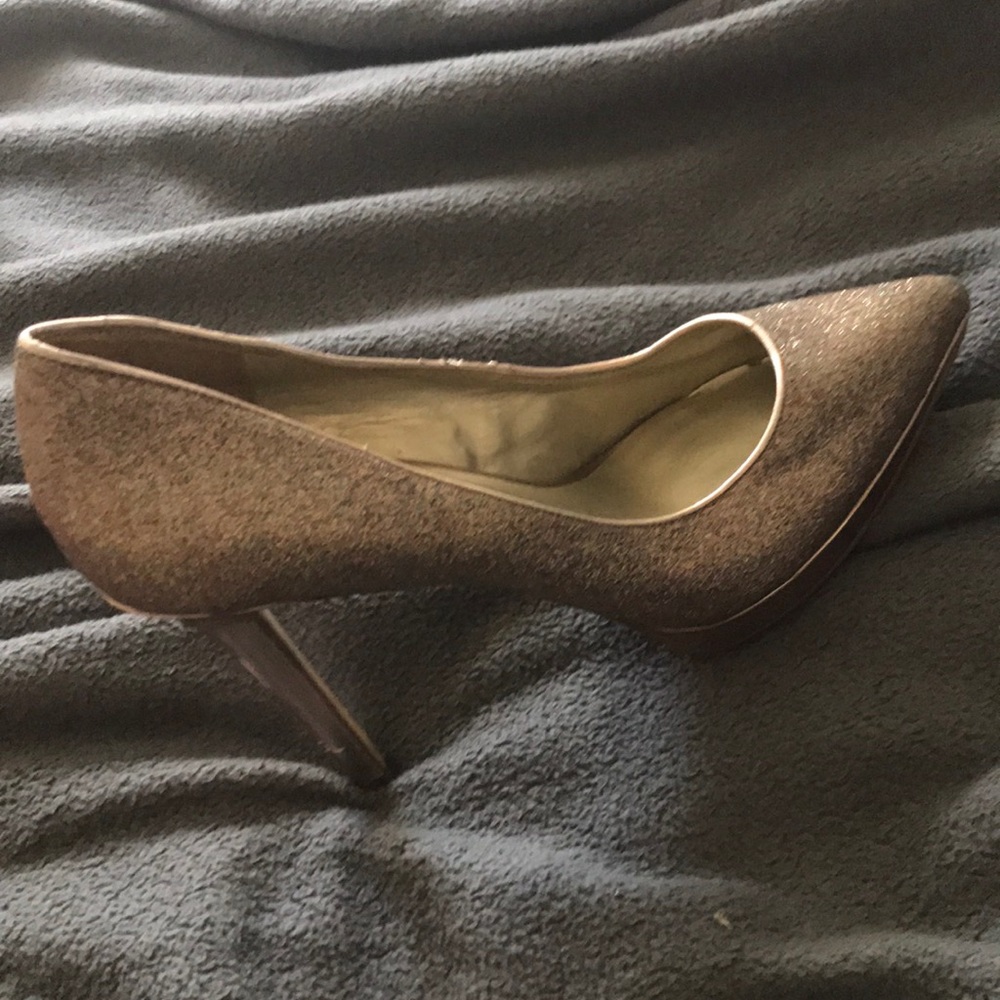 Gold, Rose gold Shimmer Heels Ivanka Trump